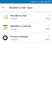 " BlackBerry Hub+サービス" screenshot 2