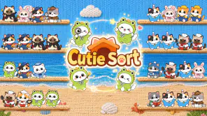 Cutie Sort: 猫 ソート 猫 色 並べ替え screenshot 1