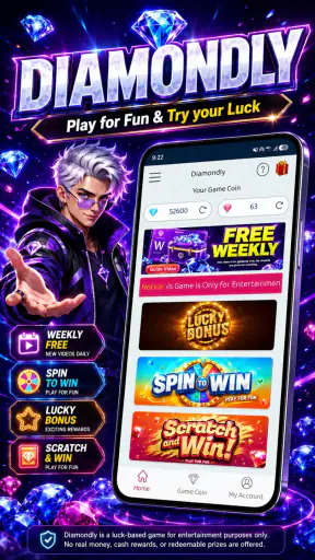 Diamondly: Play Win FFDiamonds screenshot 1