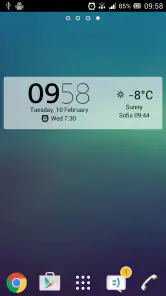 Digital Clock & Weather Widget screenshot