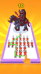 Dino Merge Master: 動物の戦い screenshot