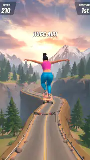 Downhill Skate Race ― レース スケボー screenshot 2