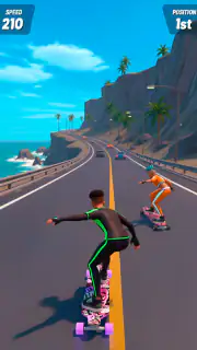 Downhill Skate Race ― レース スケボー screenshot 3