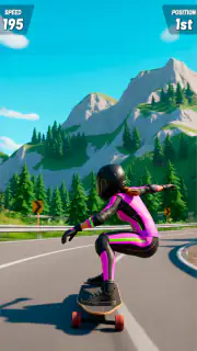 Downhill Skate Race ― レース スケボー screenshot 5