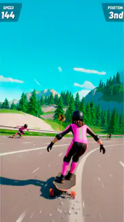 Downhill Skate Race ― レース スケボー screenshot 6