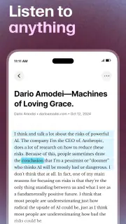 ElevenReader - Text to Speech screenshot 1