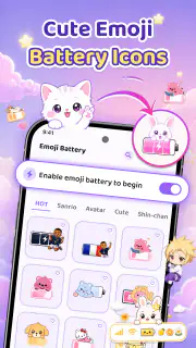 Emoji Battery Widget & Icons screenshot 1