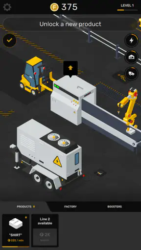 Factory Idle タイクーン 工場生産・経営ゲーム screenshot 1