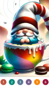 Fairytale Color – 数字で塗るゲーム。 screenshot