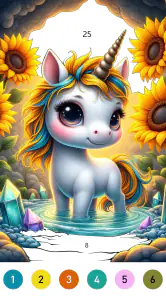 Fairytale Color – 数字で塗るゲーム。 screenshot