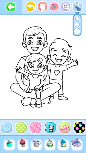 Family Love Coloring Book screenshot 1