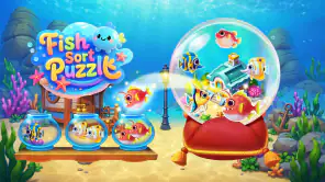 Fish Sort Puzzle: パズルゲーム screenshot 1