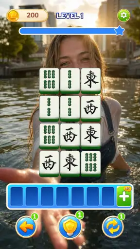 Flirty Summer Mahjong screenshot 1