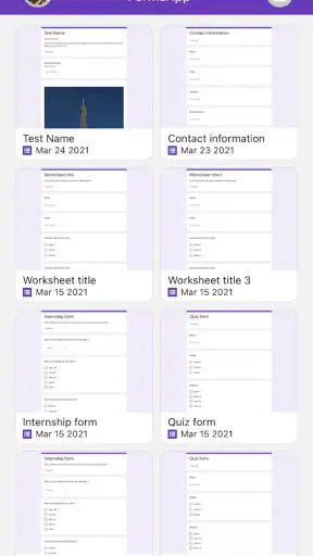 FormsApp - Manage your Forms screenshot 1