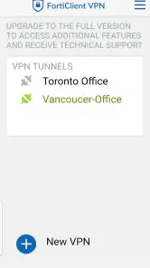 FortiClient VPN screenshot