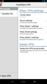 FortiClient VPN screenshot