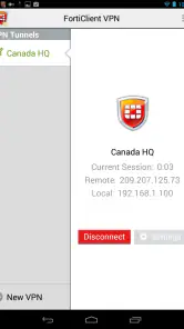 FortiClient VPN screenshot