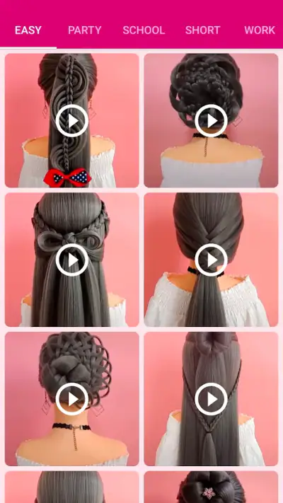 Girls Hairstyle Step By Step screenshot 1