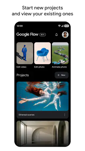 Google Flow screenshot 1