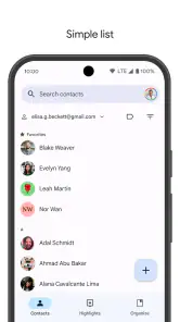 Google コンタクト screenshot