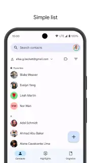 Google コンタクト screenshot 2