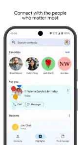 Google コンタクト screenshot