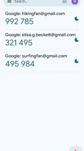 Google 認証システム screenshot