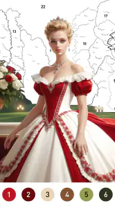 Gown Color-番号による色 screenshot