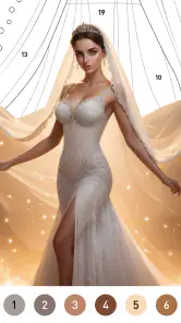 Gown Color-番号による色 screenshot