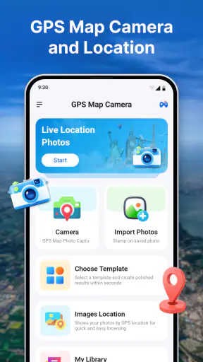 GPS Camera: Geotag Photos, Map screenshot 1