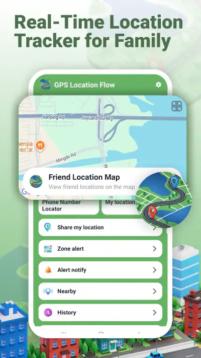 GPS Location Flow & Tracker screenshot 1