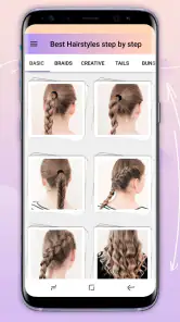 Hairstyles step by step screenshot