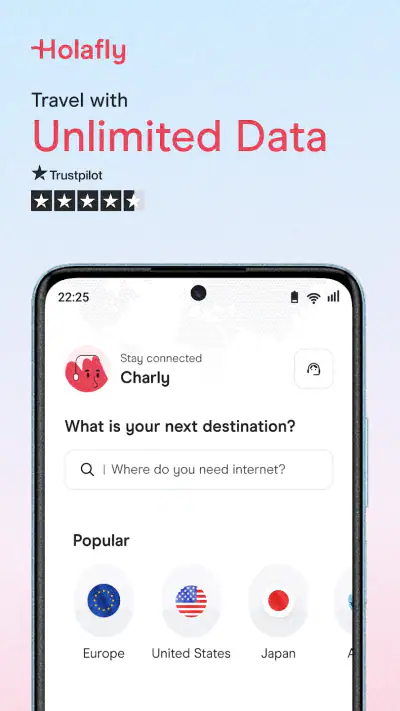 Holafly eSIM Prepaid Card screenshot 1