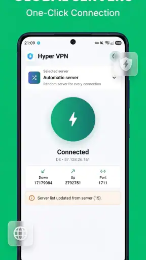 Hyper VPN فیلتر شکن قوی پرسرعت screenshot 1