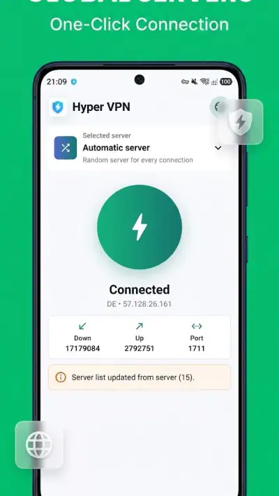 Hyper VPN فیلتر شکن قوی پرسرعت screenshot 1