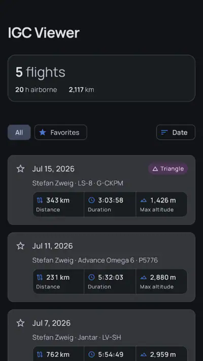 IGC Viewer screenshot 1