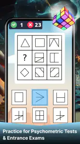 IQテスト＆脳トレ無料: なぞなぞ＆論理パズル screenshot