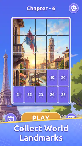 Jigslip - 簡単ジグソーパズル screenshot 1