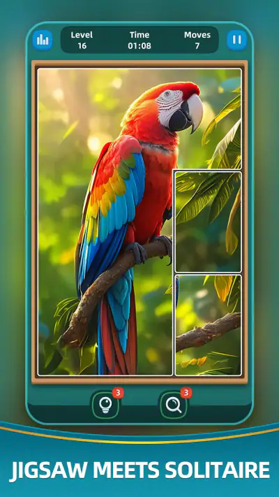 Jigtile: Jigsaw Solitaire screenshot 1
