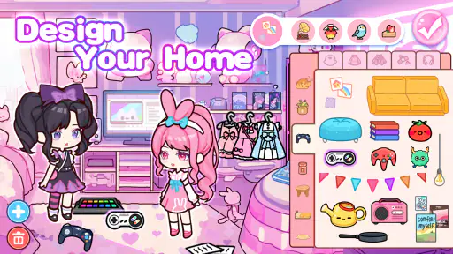 Kawaii Home Design デコールライフゲーム screenshot