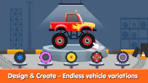 Kids Monster Truck Games 2+ screenshot 1