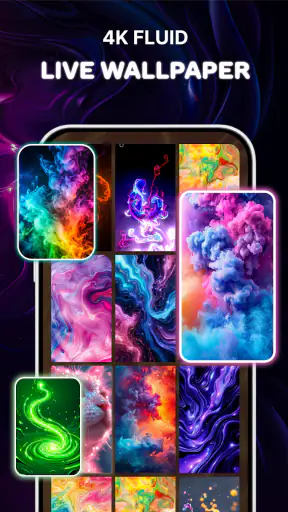 Live Wallpaper 4K: Magic Fluid screenshot 1