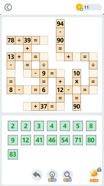 Math Grid - Number Puzzle Game screenshot 1