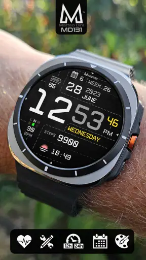 MD131 - Digital watch face screenshot 1