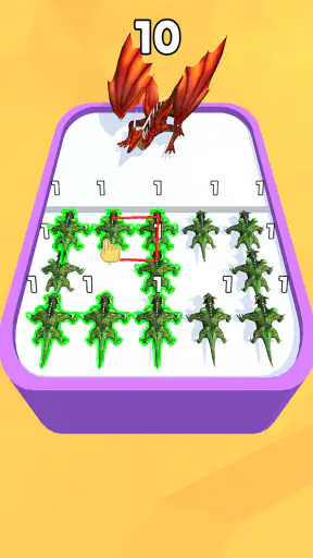 Merge Master - 恐竜ゲーム screenshot 1