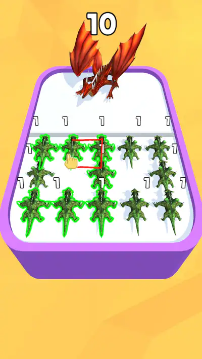 Merge Master - 恐竜ゲーム screenshot 1