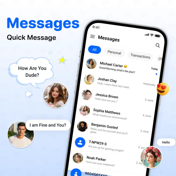 Messages: SMS Texting Home App screenshot 1