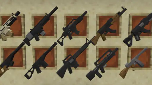 Minecraft PE2025用のGunsMods screenshot