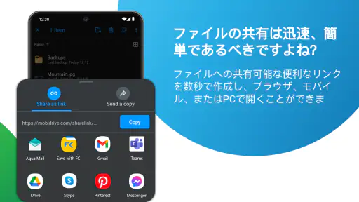 MobiDrive: クラウドストレージ & 同期 screenshot 7