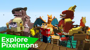 Mods pixel monsters for mcpe screenshot 1